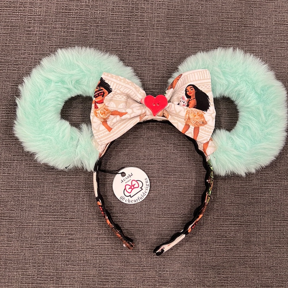 Fluffy Moana Disney Inspired Ears by chEARful designs
